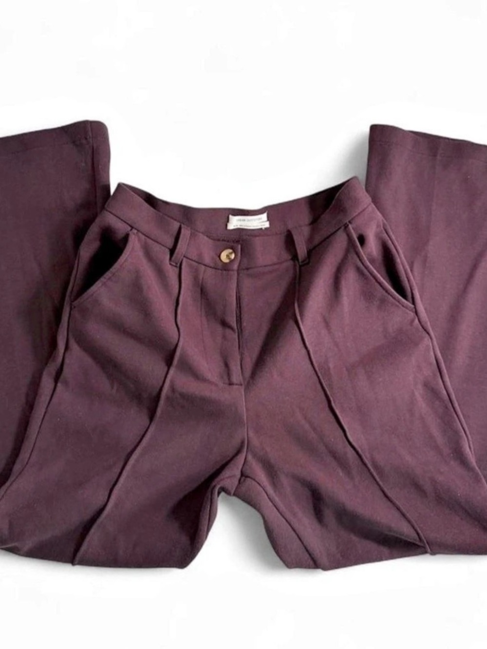 Urban Outfitters Wide Leg Cotton Blend Pants in brown Size Medium